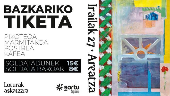 Gudari Eguneko bazkarirako txartelak salgai