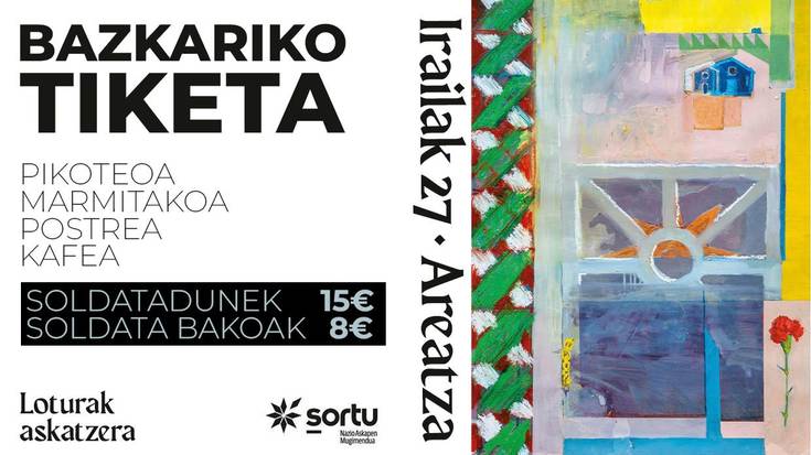 Gudari Eguneko bazkarirako txartelak salgai