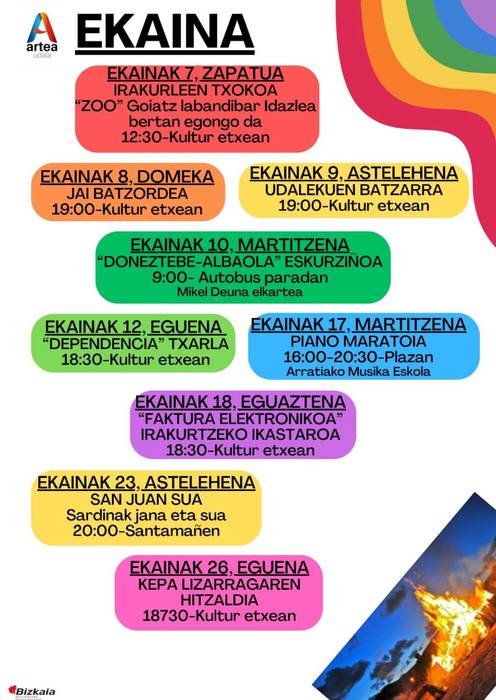 Ikastaroa Artean