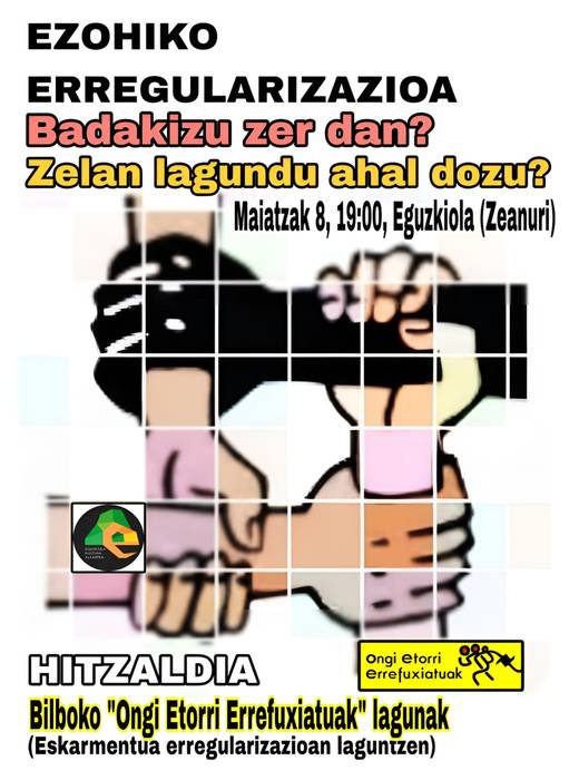 Etorkinen ezohiko erregularizazinoaren gaineko berbaldia