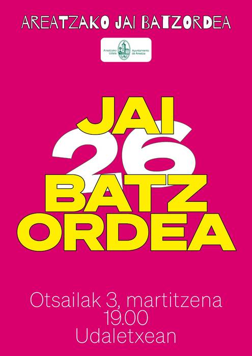 Jai Batzordearen batzarra Areatzan