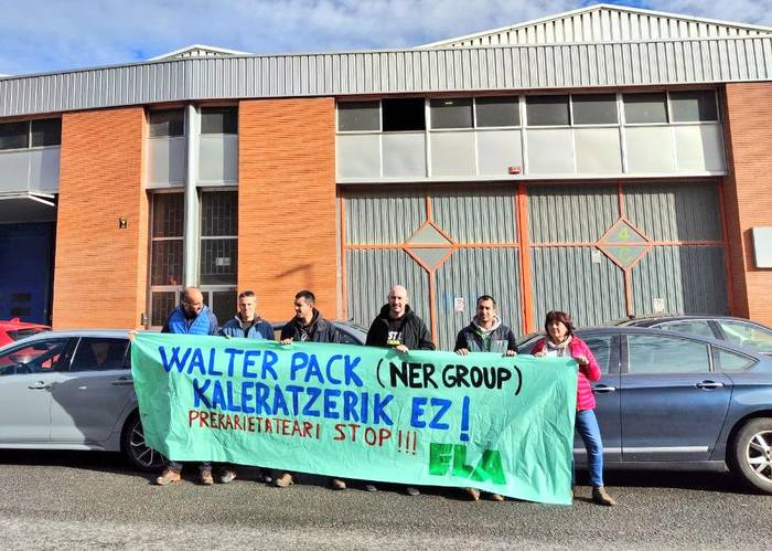 Zazpi langile kaleratu ditu Walter Pack enpreseak