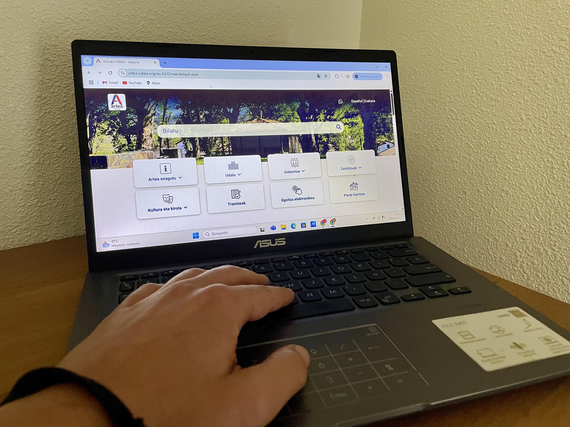 Arteako Udalak web orria barriztau dau