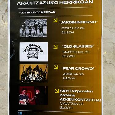 Bariku rockeroak Arantzazun