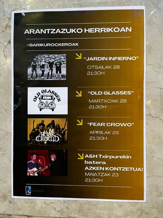 Bariku rockeroak Arantzazun