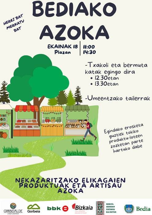 Elikadura eta artisautza azokea Bedian