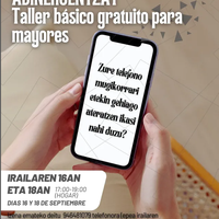 Telefono mobikorra. Ikastaroa