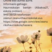 Izen-emotea Zeanuriko Haurreskolan