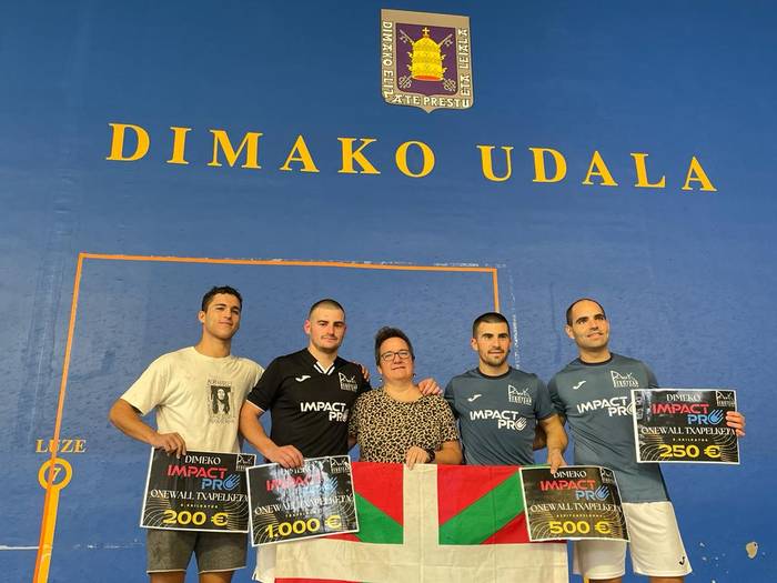 Lur Ziarrusta urten da garaile Dimeko IMPACT PRO OneWall Txapelketan