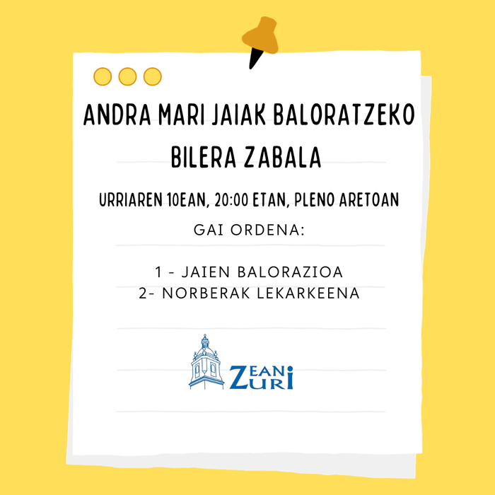 Andra Mari jaien balorazinoa