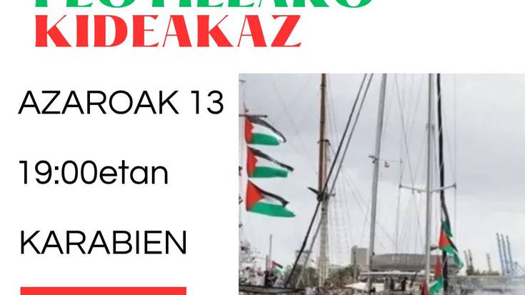 Global Sumud Flotillako Itziar Moreno Karabien