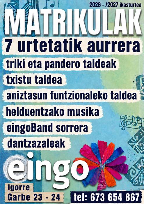 Eingo eskolako matrikulazinoa