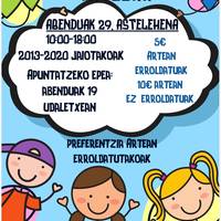 Urtekerea Gabonetako Umeen Parkera. Izen-emotea