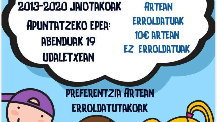 Urtekerea Gabonetako Umeen Parkera. Izen-emotea