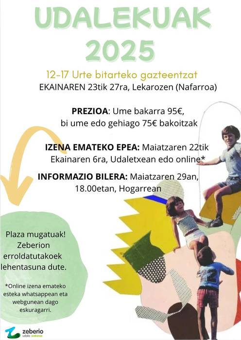 Gazte udalekuak Zeberio