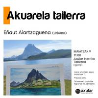 Akuarela tailerra Axular Herriko Tabernan