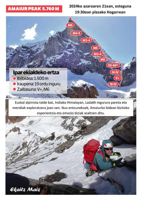 "Amaiur Peak 5.760 m" ikus-entzutekoa Zeberion