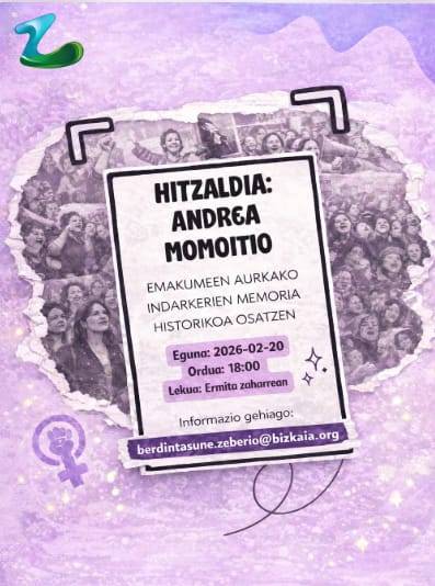 Andrea Momoitioren berbaldia Zeberion