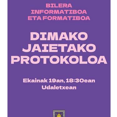 Jaietako protokoloaren gaineko batzarra