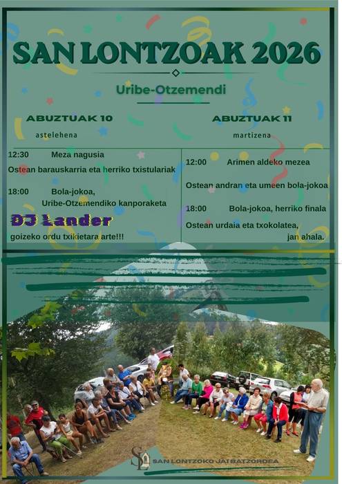 Uribe-Otzerinmendiko San Lontzo jaiak