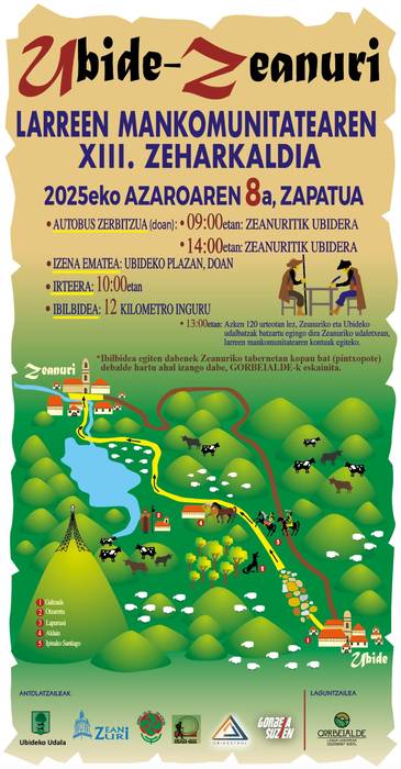 Larreen Mankomunitatearen XIII. Zeharkaldia