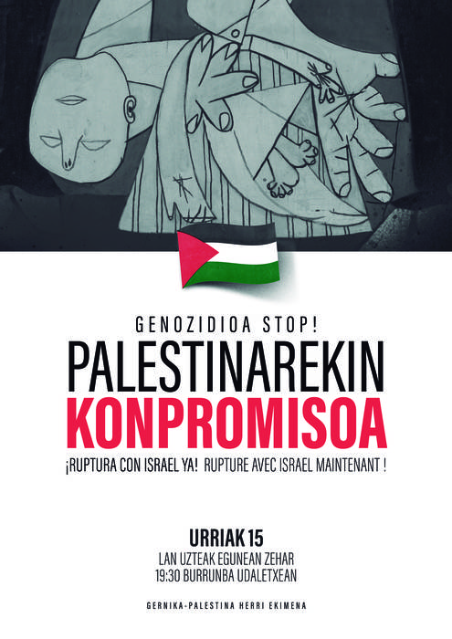 Elkarretaratzeak Gernika-Palestina Herri Ekimenak antolatuta