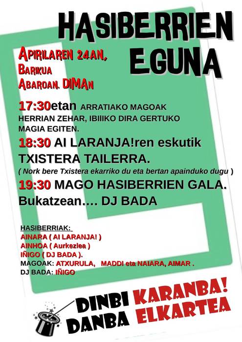 Hasiberrien eguna Diman