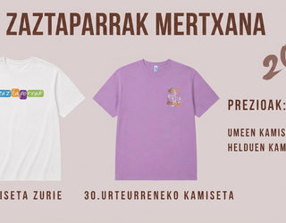 Domekara arte eskatu daitekez Zaztaparraken kamisetak