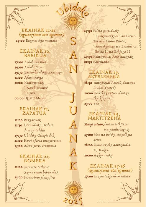 Ubideko jaiak
