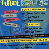 Arratiaren Aste Santuko Futbol Kanpusa. Izen-emotea
