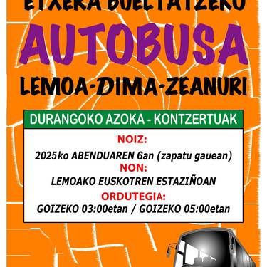 Autobusa Arratiara Durangoko Azokatik