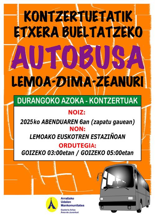 Autobusa Arratiara Durangoko Azokatik