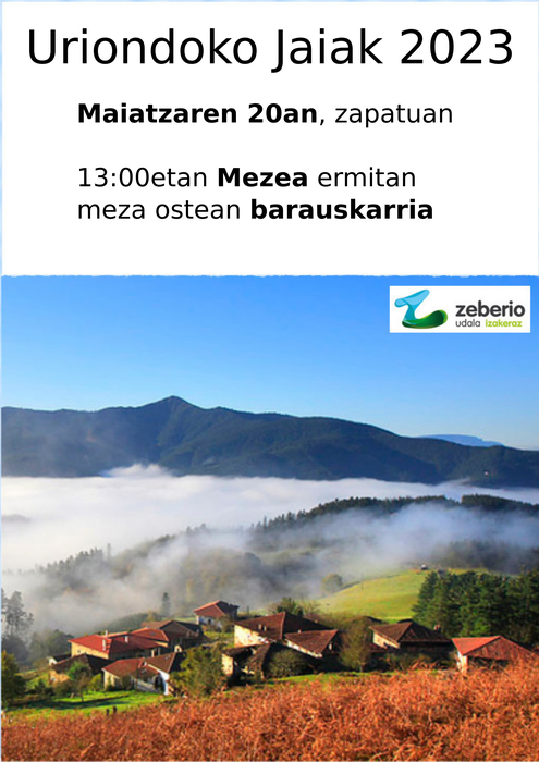 Uriondoko jaiak. Zeberio