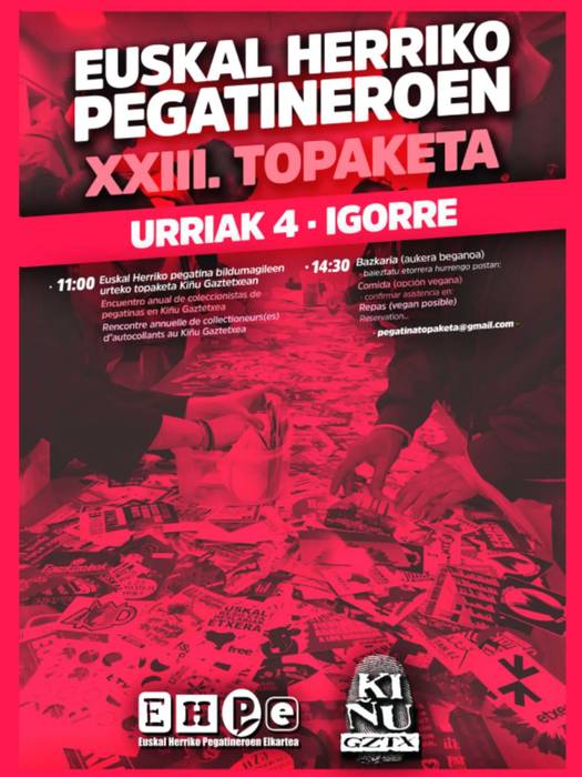 Euskal Herriko pegatineroen topaketea Igorren