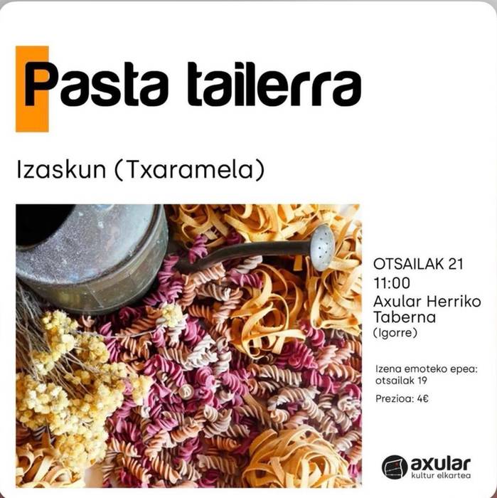 Pasta tailerra Axularren