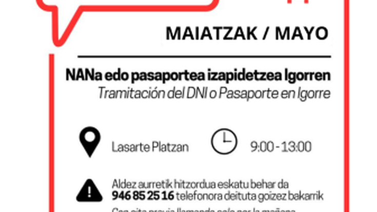 NAN-a eta pasaportea egitea