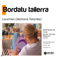 Bordatu tailerra eta izen-emotea