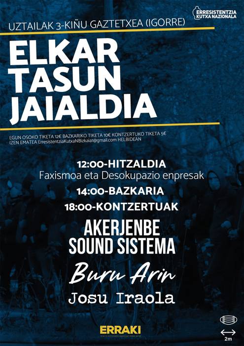 Rap emonaldia Kiñu Gaztetxean hilaren 3an