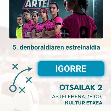 'Irabazi arte!' telesailaren lehen atalaren estreinaldia