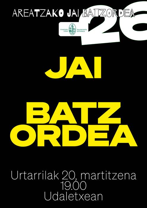 Jai Batzordearen batzarra Areatzan