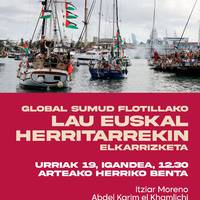 Global Sumud Flotillako kideak Artean