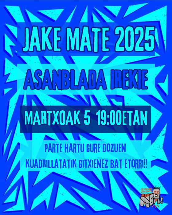 Asanblada irekia Lemoako Gaztetxean
