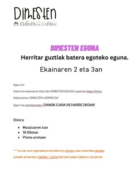 Dimesten batzarra