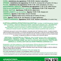 Ikastaroak Areatzan