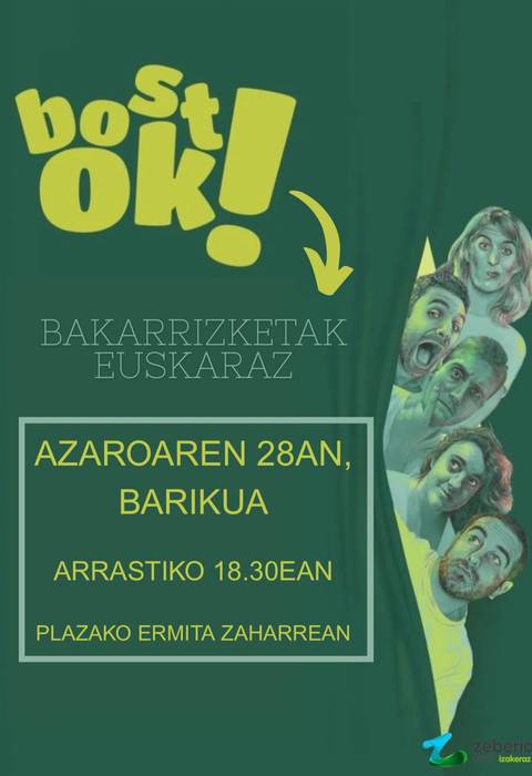 Bakarrizketak euskeraz Zeberion