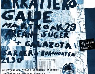 Arratieko gaue bihar Areatzako Gaztetxean