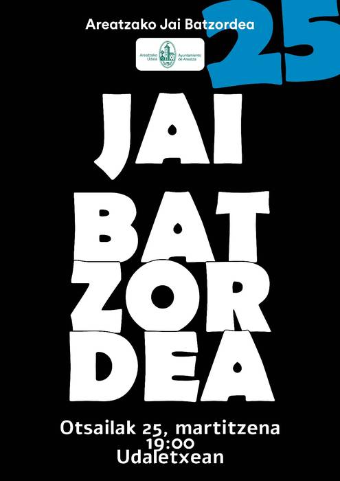 Jaietako batzarra Areatzan