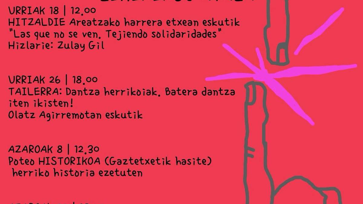 Areatzan 'Poteo historikoa' Laminetxe Gaztetxearen eskutik