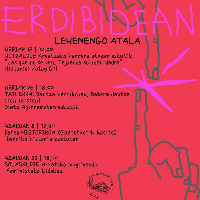 Areatzan 'Poteo historikoa' Laminetxe Gaztetxearen eskutik