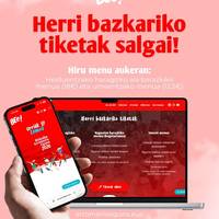 Erromeria Eguneko bazkarirako txartelak salgai